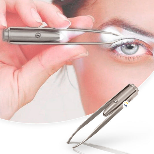 Pinza Luz LED Depilacion Cejas PLLED